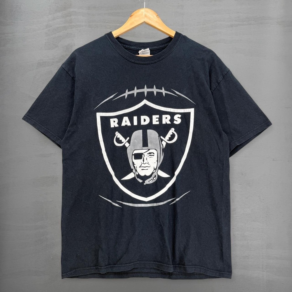 Vintage Oakland Raiders T-Shirt Black Jack Tatum The Assassin 32 Large